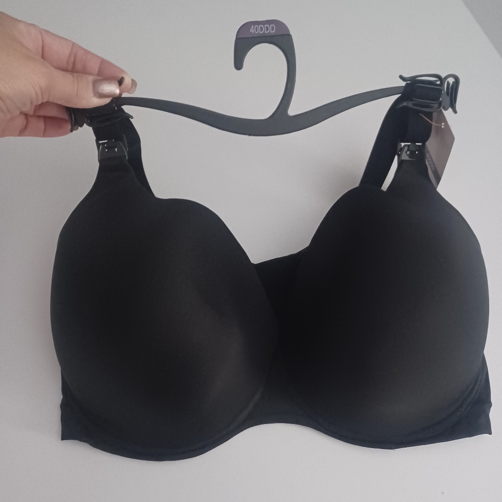 JoySpun Black Nursing Bra Sz 40DDD